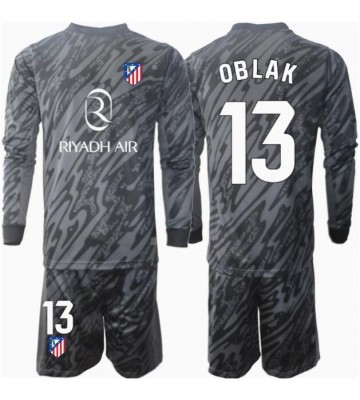 Atletico Madrid Jan Oblak #13 Brankář Domácí dres komplet pro Děti 2024-25 Dlouhým Rukávem (+ Krátké kalhoty)